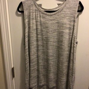 Old Nay- XL Gray, activewear tank with split down back